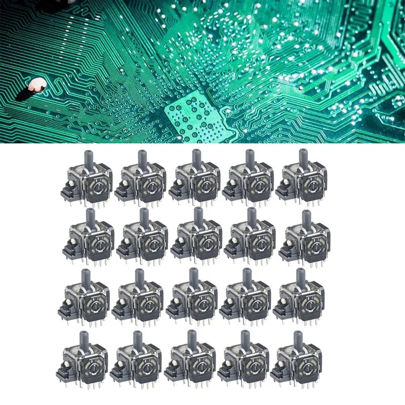 For PS4 3D Analog Joystick Potentiometer For Switch Pro/ ONE/PS4 Game Controller Thumb Stick Parts Accessories 20PCS