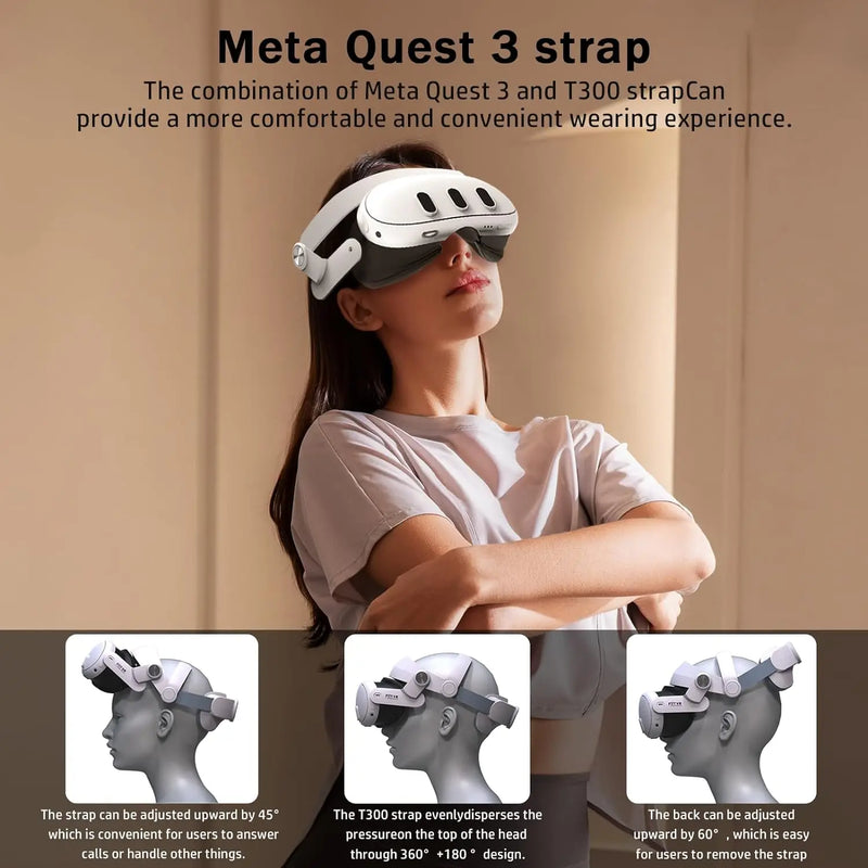 Head Strap Battery Compatible with Meta Quest 3, Elite Strap with Magnetic Battery Pack Extend Playtime & Enhanced Support