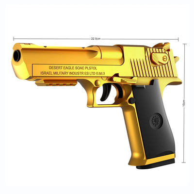 Black Automatic Shell Ejection Desert Eagle Toy Gun, Air Gun, Soft Bullet Continuous Firing Children's Shooting Weapon