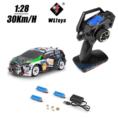 Wltoys K989 K969 284131 Upgrade LCD Version 4WD 1/28 RC High Speed Racing Mosquito 2.4GHz Off-Road RTR Rally Drift Car