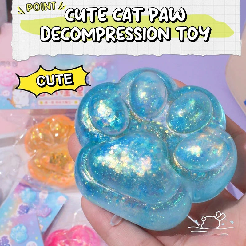 Cute Cartoon Cat Paw Squishy Toy Soft Mochi Squeeze Toy Slow Rebound Stress Relief Toys Stress Release Hand Relax Gifts