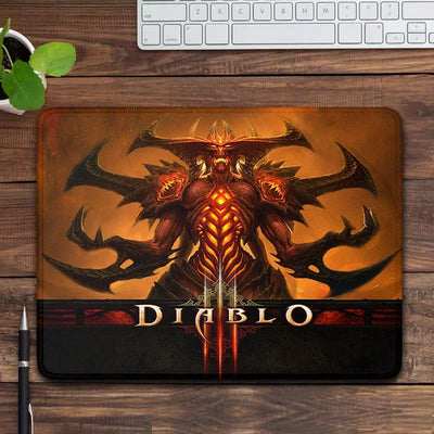 Diablo 4 Gaming Mouse Pad Anime Small Mousepad Gamer Pc Accessories Red Overlock Mouse Mat Office Desk Mat Computer Mause Pad