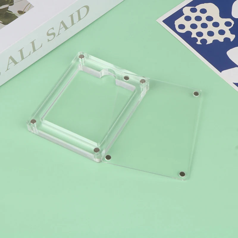 Magnetic Lid Game Card Case For GAMEBOY GB GBC Highly Transparent Acrylic Game Display Box