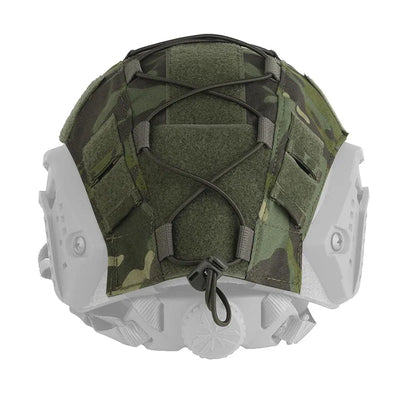 Airsoft Helmet Cover Camouflage Tactical FAST Helmet Cloth Hunting Shooting Helmet Accessories with Elastic Cord