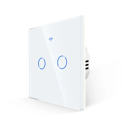 Smart Wifi Touch Switch No Neutral Wire Required Smart Home 1/2/3 Gang Remote Light Switch 220V Support Alexa Tuya App Bingoelec