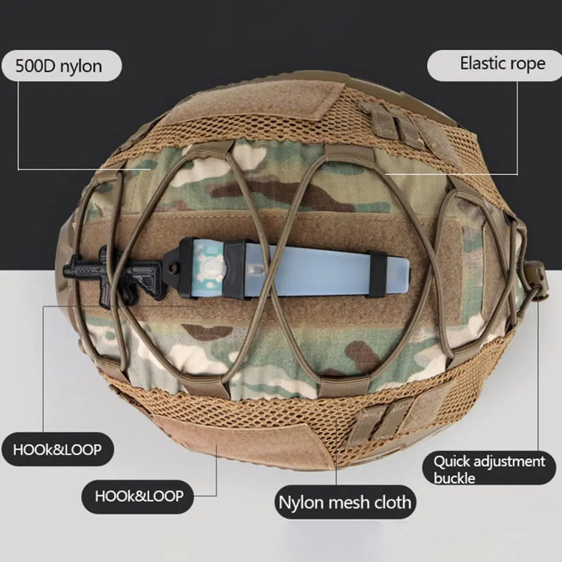 Multicam Helmet Cover Airsoft Hunting Accessories CS Shooting Game Helmet Cloth OPS-Core High Speed PJ BJ MH Tactical Helmet