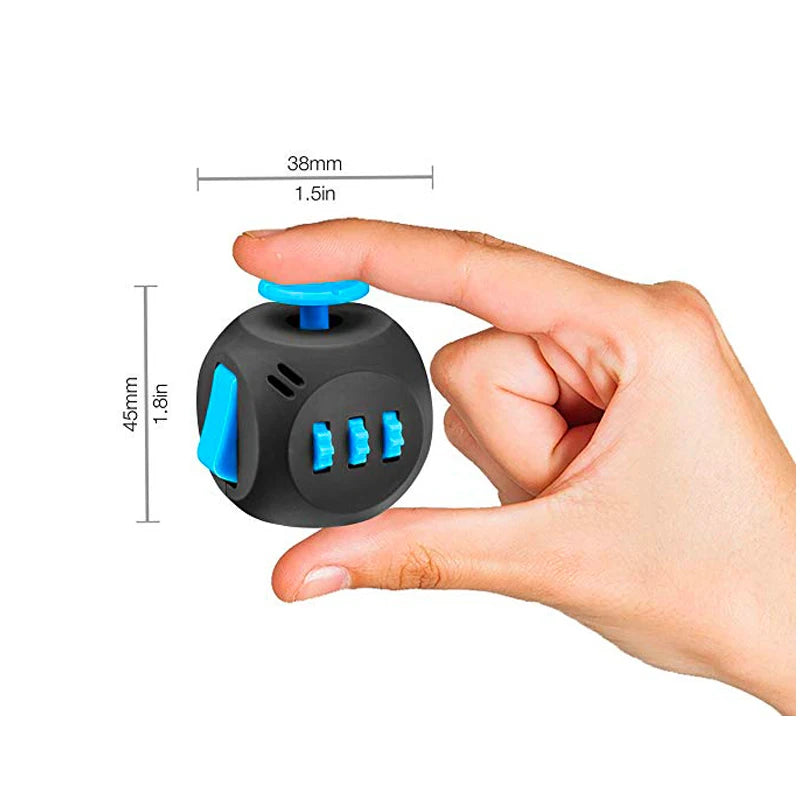 Fidget Cube Toys,6 Sides Anti Stress Magic Cube Dice For Kids Adults Autism ADHD OCD Anxiety Relief Focus,EDC Hand Sensory Toys