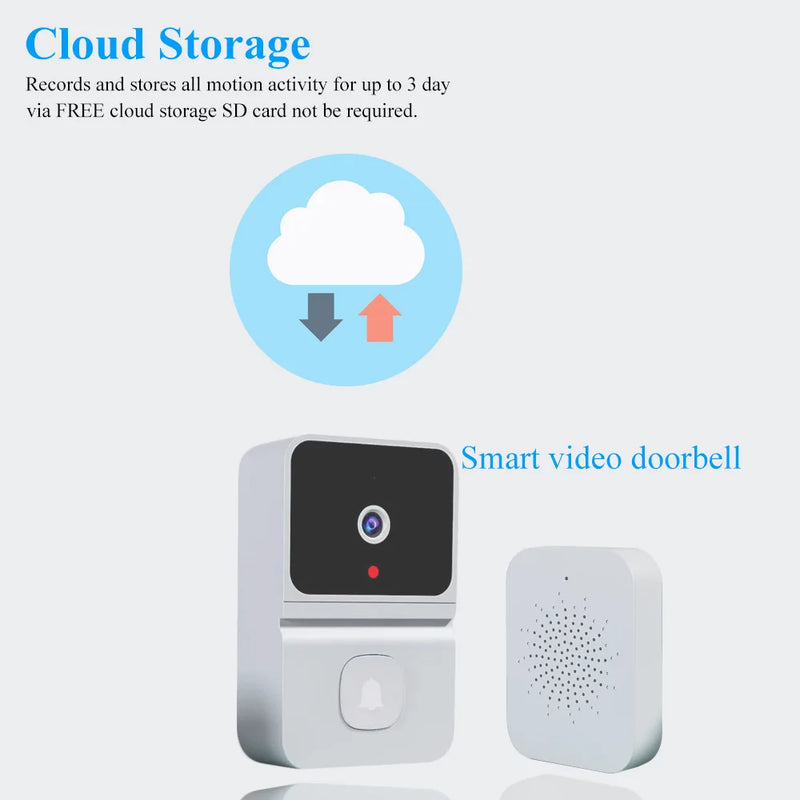 Z30 VGA Video Doorbell Visual Voice Real-time Intercom Chime VGA Night Vision Camera WiFi Smart Alarm Door Bell Home Security