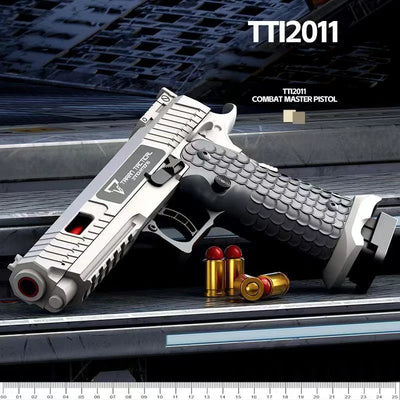 Mechanical Continuous Firing 2011 USP Pistol Shell Ejection Decompression Gun Empty Hanging Soft Bullet Toy Gun For Kids Adults