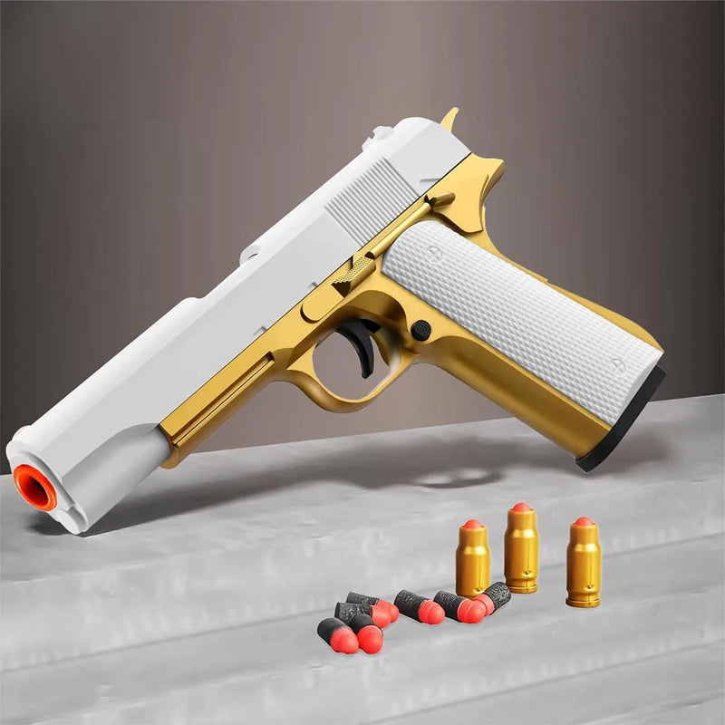 100 Soft Foam Bullets + 32 Shells For Glock Toy Gun Colt Pistol Shooting Games Kids Toys Dropship Shopify