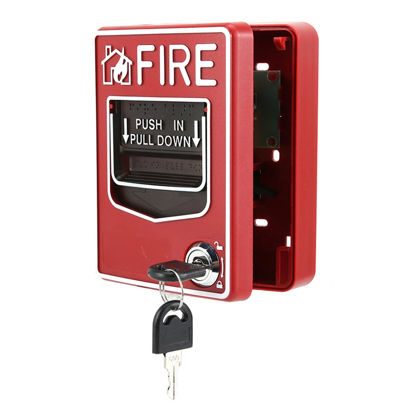 9-28VDC Manual Multiple Wire System Safety Fire Pull Station Alarm Button Call Point Safety Manual Fire Pull Station