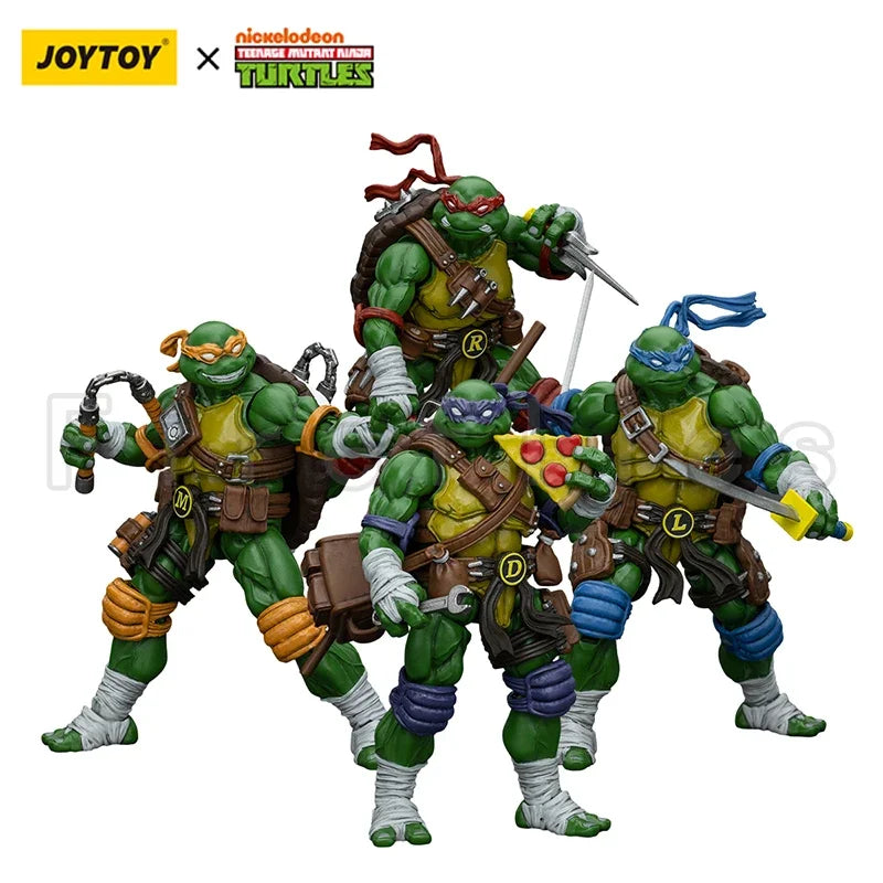 1/18 JOYTOY Action Figure Turtles-Michelangelo Donatello Leonardo Raphael