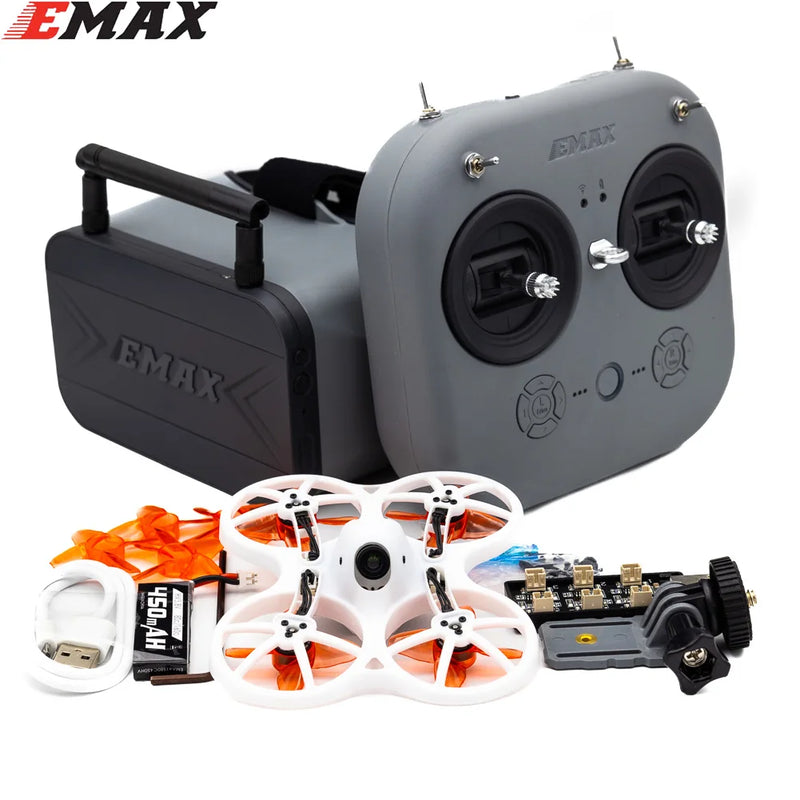 Emax EZ Pilot Pro 80mm 3inch Indoor FPV Racing Drone RTF with E8 Transmitter Transporter 2 Goggles