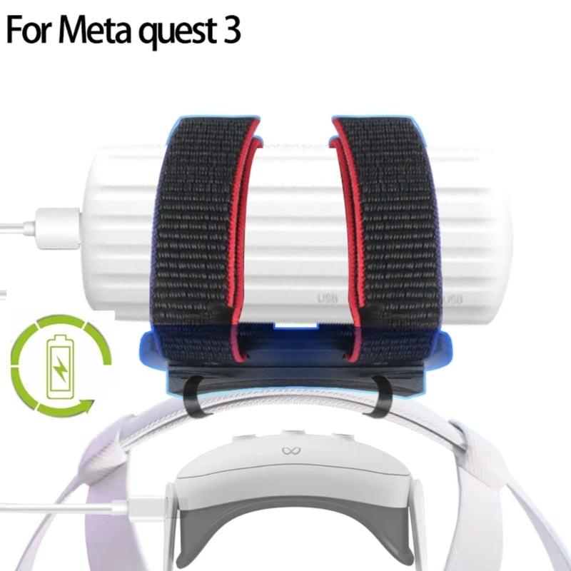 Comfort Head Strap Accessories Battery Holder Strap, Enhanced Support and Extending Playtime for META Quest 3 Drop Ship