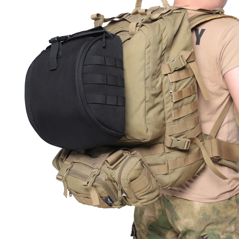 Tactical Helmet Bag Pack,Multi-Purpose Molle Storage Carrying Pouch for Sports Hunting Shooting Combat Helmets