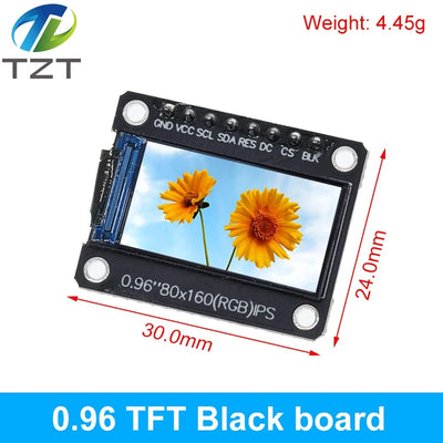 TFT Display 0.96 / 1.3 inch IPS 7P SPI HD 65K Full Color LCD Module ST7735 / ST7789 Drive IC 80*160 240*240 (Not OLED)