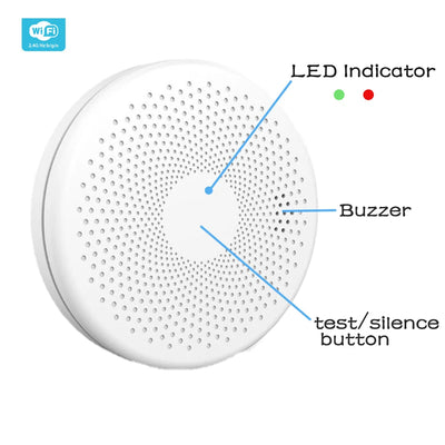 2 in 1 Version WiFi Tuya And Smart Life Smoke Detector Sensor & Carbon Monoxide Co Gas Detector Smoke Fire Sound Alarm