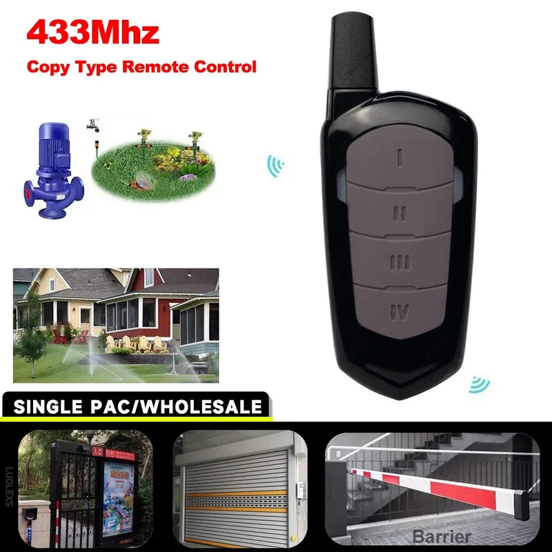 Garage Remote Control Duplicator 433mhz Gate Door Commands Opener 433 92mhz Electric Rolling Code Clone Access Portal Fixed Code