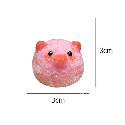 1PC Miniature Chick Pig Animal Relief Squeeze Toy Sticky Squishy Mini Penguin Duck Stress Relief Squishy New Fidget Toy