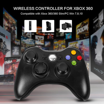 2.4G Wireless Controller For Xbox 360/360 Slim/PC Gamepad Video Game 3D Rocker Dual Vibration Sensing Console Gaming Accessories