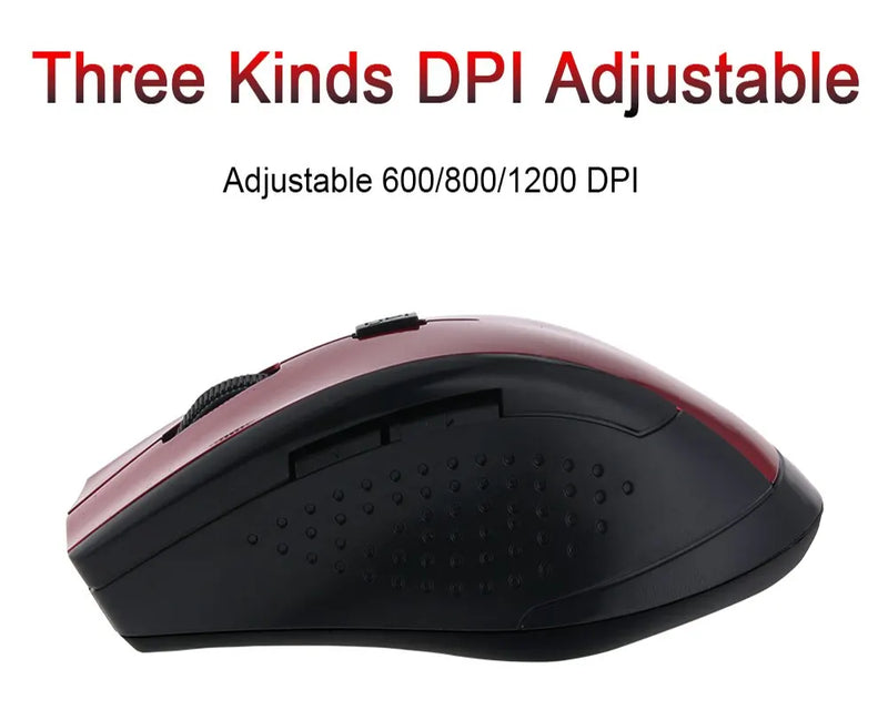 2.4Ghz Wireless Mouse Gamer for Computer PC Gaming Mouse With USB Receiver Laptop Accessories for Windows Win 7/2000/XP/Vista/98