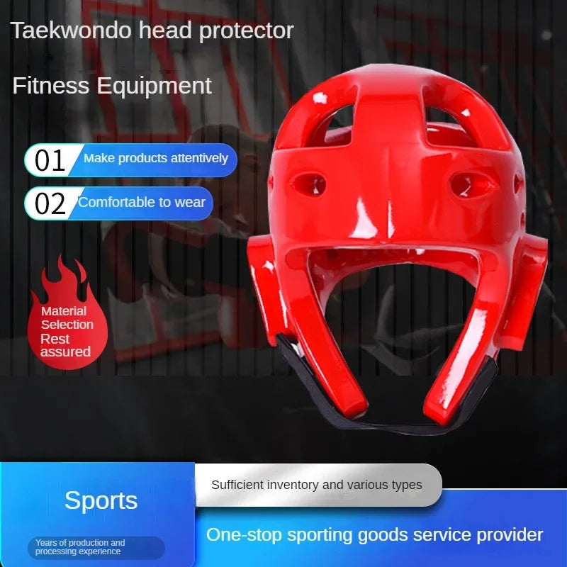 2pcs Set Protective Head Equipment Kids Training Competition Martial Arts Boxing Head Guard Tactical Helmet Taekwondo Protector