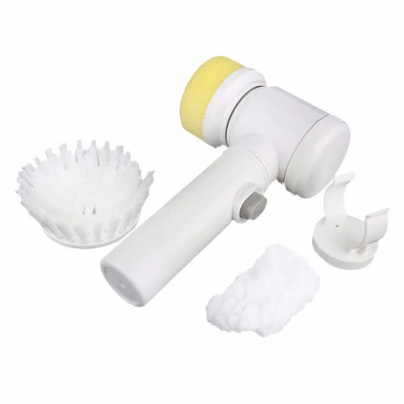 5 In 1 Multifunctional Electric Household Brush ABS Nylon Kitchen Bathtub Cleaning Window Brush Cleaner