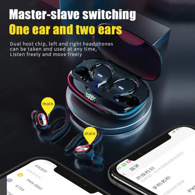 MIJIA Xiaomi Bluetooth Headset True Wireless Earbuds Hook Sports Headset HiFl Stereo Gaming Waterproof Headphones with Mic