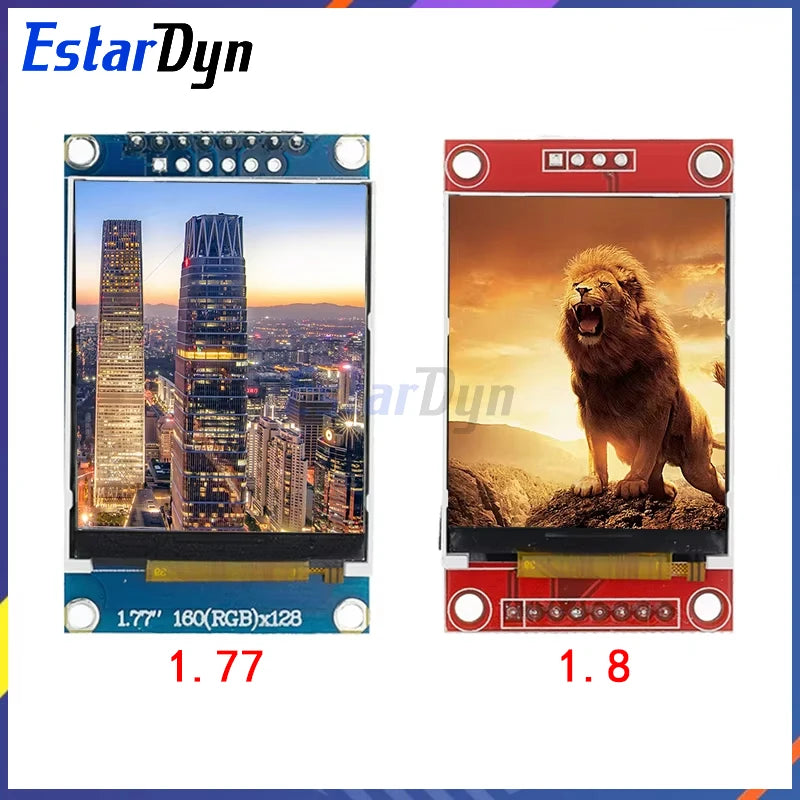 1.77 1.8 inch TFT LCD Module LCD Screen SPI serial 51 drivers 4 IO driver TFT Resolution 128*160 1.8 inch TFT interface