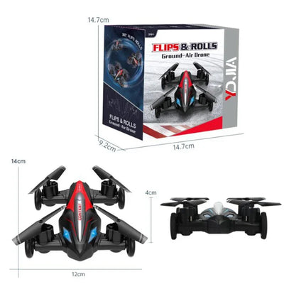 D85 2.4G Mini RC 2in1 Drone Flying Stunt Car Land And Air Dual Mode Racing Professional Quadcopter 3D Flip Drones Toys for boys