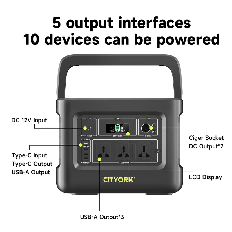 200-240V 400W Portable Power Station PD100W Fast Charge Solar Generator For Outdoor Drone Camera Laptops Emergency Power Supply