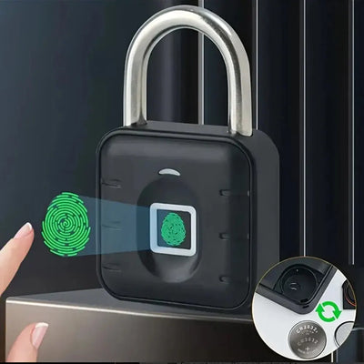 Tuya Lock Smart Biometric Fingerprint Lock Tuya Door Electronic Lock Keyless Quick Unlock Digit Code Padlock IP67 Waterproof