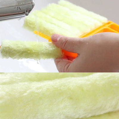 Useful Blind Blade Cleaning Cloth Window Cleaning Brush Microfiber Air Conditioner Duster car electric fan Cleaner Washable tool