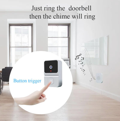 Z30 VGA Video Doorbell Visual Voice Real-time Intercom Chime VGA Night Vision Camera WiFi Smart Alarm Door Bell Home Security