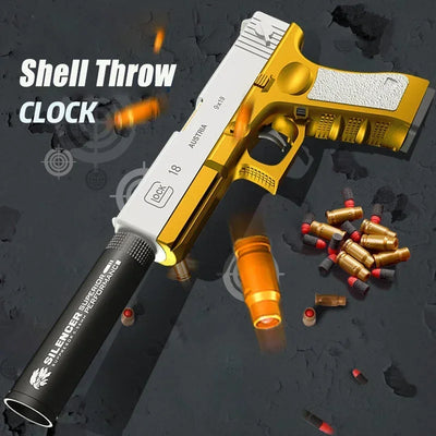 M1911 Shell Throwing Toys Gun G17 Shell Ejection Handgun Soft Darts Bullets Airsoft Pistol For Boys Outdoor Sports Shooting Gift