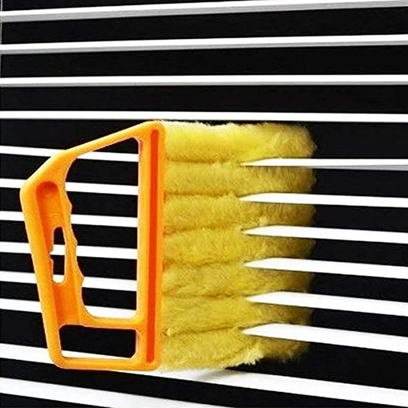 Vent Blinds Cleaner Cloth Brush Window Cleaning Brush Microfiber Air Conditioner Duster Car Electric Fan Cleaner Washable Tool