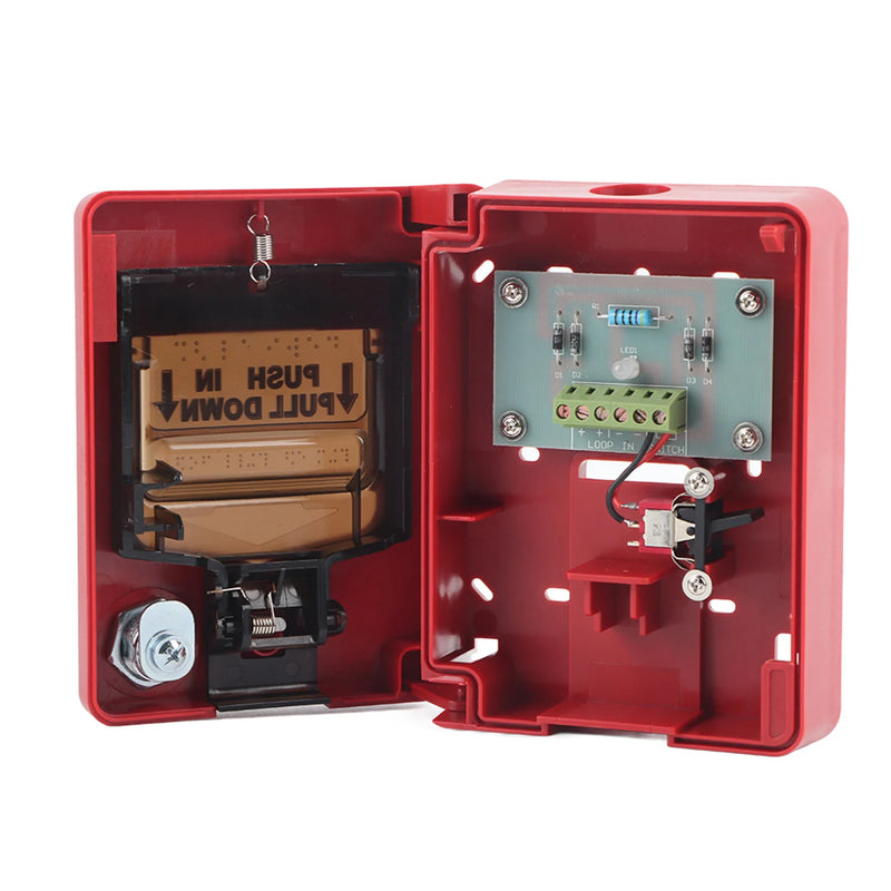 9-28VDC Manual Multiple Wire System Safety Fire Pull Station Alarm Button Call Point Safety Manual Fire Pull Station