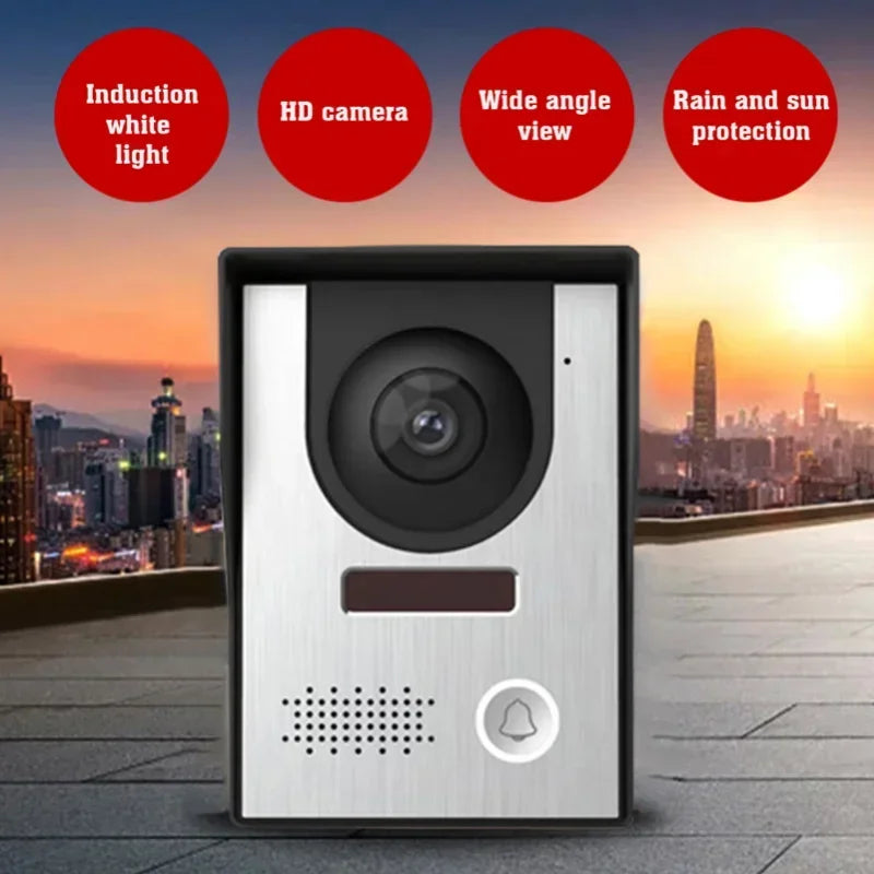 7inch WiFi Video Intercom Doorbell Camera Outdoor Wireless Door bell Battery Powered Home Security Video Alarm Doorbell  Camera