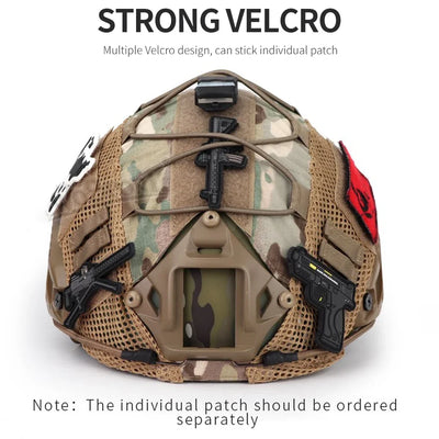 Tactical Helmet Cover for Fast MH PJ BJ OPS-Core Helmet Airsoft Paintball Army Militar Helmet Cover  with Elastic Cord