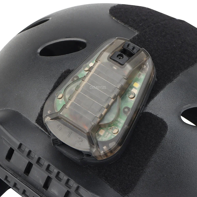 Tactical Helmet Signal Light LED Strobe Airsoft Helmet Light Flashlight Survival Lights for Outdoor Sports