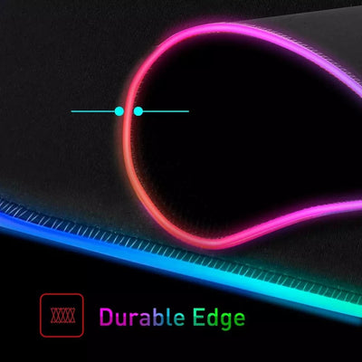 White RGB Gaming Mouse Pad LED Mousepad Game Accessories Backlit Desk Mat Large Computer Keyboard Mice Mat Luminous XXL Mausepad