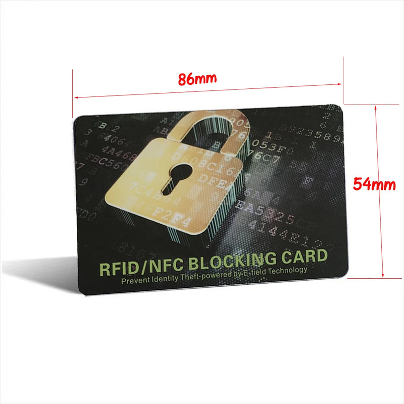 1Pc RFID Blocking Cards Contactless NFC Debit Credit Card Passport Protector Blocker Set Smart Anti-theft Design Perfectly Fits