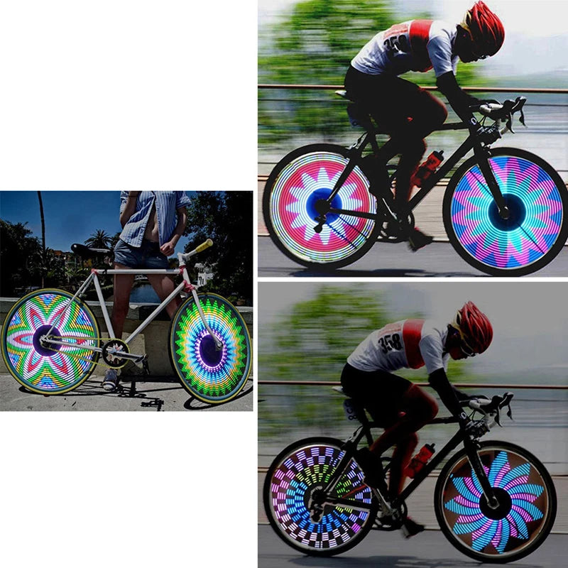 Mountain Bike Wheel Light Spoke Lights Warning Light Tire Signal Light Colorful LED Bike Wheel Lights Toy Ride-On Accessories