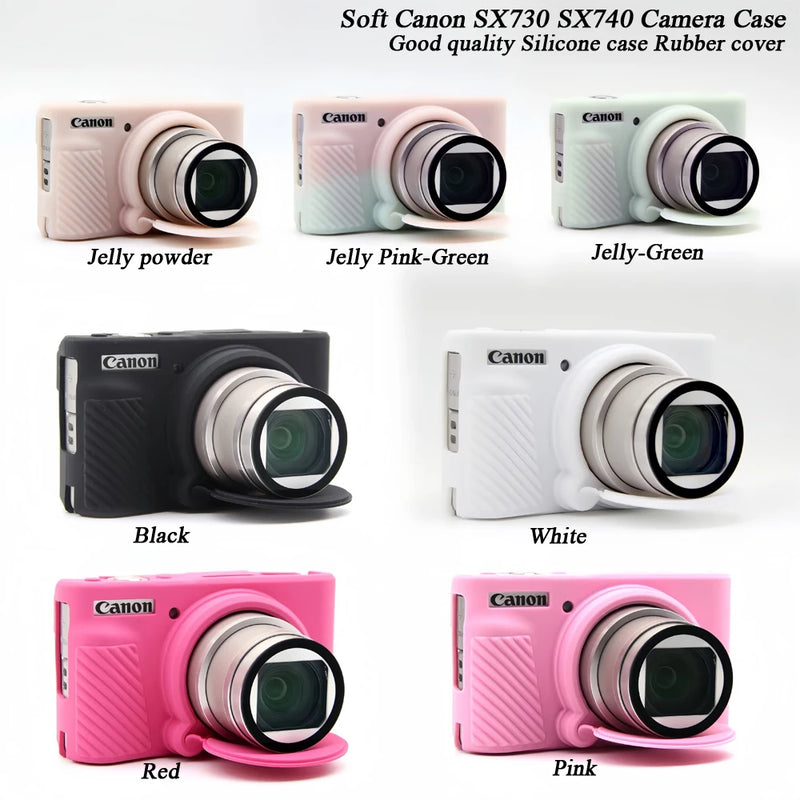 Soft SX740 silicone Case Camera Bag Skin For Canon PowerShot SX730 SX740 SX740HS Rubber Camera case  Cover Skin