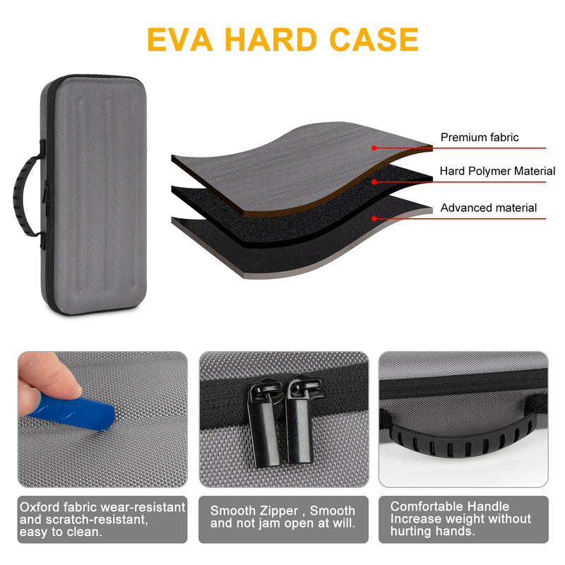 Hard EVA Case for Aula F75 Gaming Mechanical Keyboard Storage Bags Portable Travel Carrying Box For Aula Keyboard Accessories