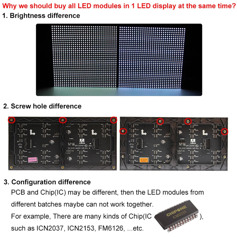 P2 LED screen panel module 256*128mm 128*64 pixels 1/32 Scan Indoor 3in1 SMD Full color P2 LED display panel module