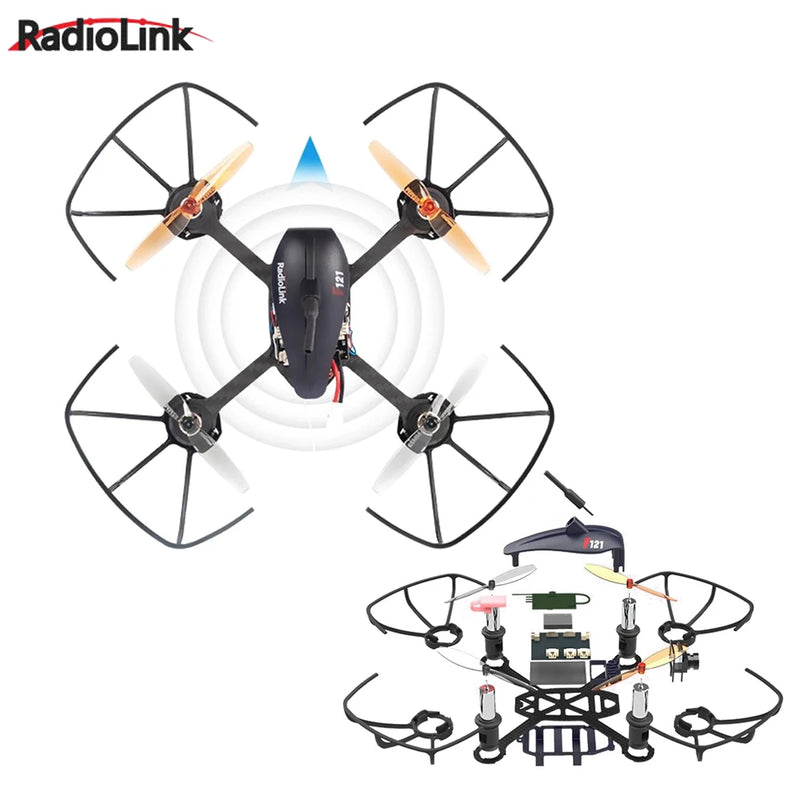 Radiolink F121 121mm 2.4GHz Outdoor/Indoor RTF FPV Racing Drone T8S Controller R8SM Receiver 5.8G Image Transmission For RC Toy