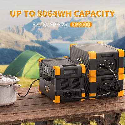 Portable Power Station LiFePO4 Battery Backup Expandable To AC Outlets Max Solar Input Solar Generator for Home Camping RV