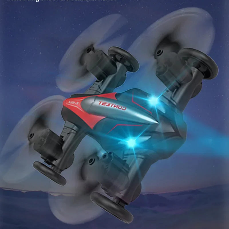 D85 2.4G Mini RC 2in1 Drone Flying Stunt Car Land And Air Dual Mode Racing Professional Quadcopter 3D Flip Drones Toys for boys