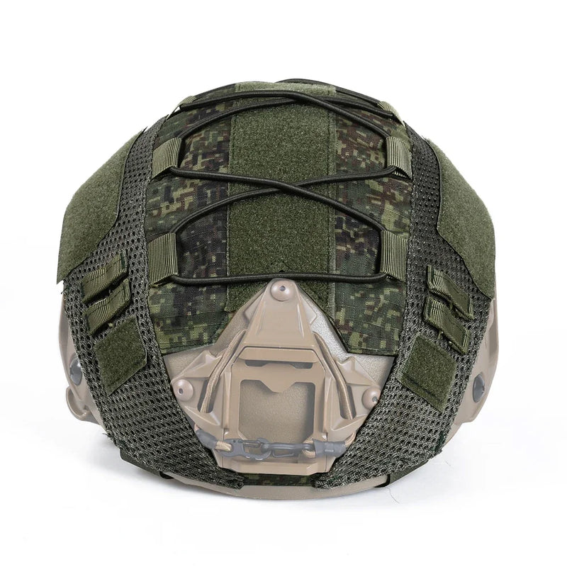 Tactical Helmet Cover for Fast MH PJ BJ OPS-Core Helmet Airsoft Paintball High-cut Helmet Cover camo with Elastic Cord